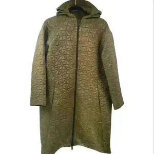 Zambesi New Zealand Gotham Renaissance Quilted Rayon Lined Trench Zip Jacket.